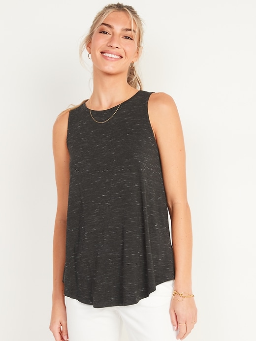 Image number 1 showing, Luxe Jersey Swing Tank Top for Women