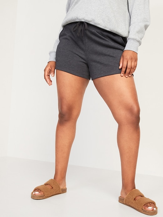 Image number 5 showing, Mid-Rise French Terry Sweat Shorts for Women -- 3-inch inseam