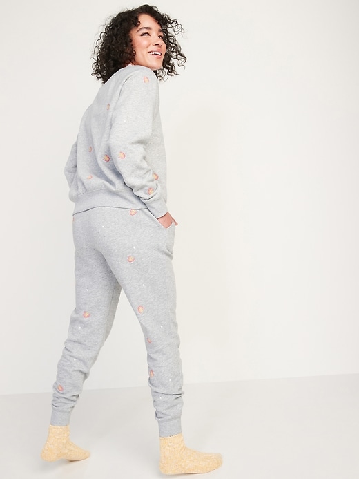 Image number 2 showing, Vintage Mid-Rise Embroidered Jogger Sweatpants