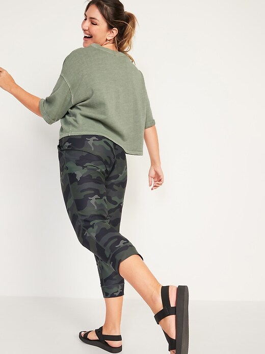 Image number 6 showing, High-Waisted PowerSoft Crop Jogger Pants
