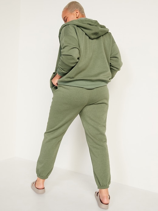 Image number 6 showing, Extra High-Waisted Cropped French-Terry Classic Jogger Sweatpants