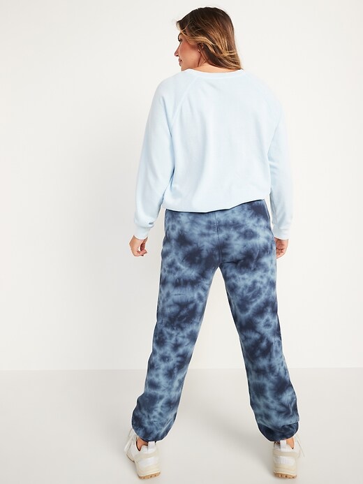 Image number 6 showing, High-Waisted Logo-Graphic Tie-Dye Sweatpants