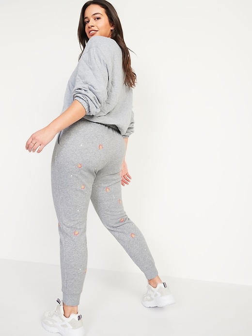 Image number 6 showing, Vintage Mid-Rise Embroidered Jogger Sweatpants