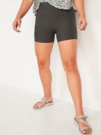 High-Waisted PowerSoft Biker Shorts -- 8-inch inseam