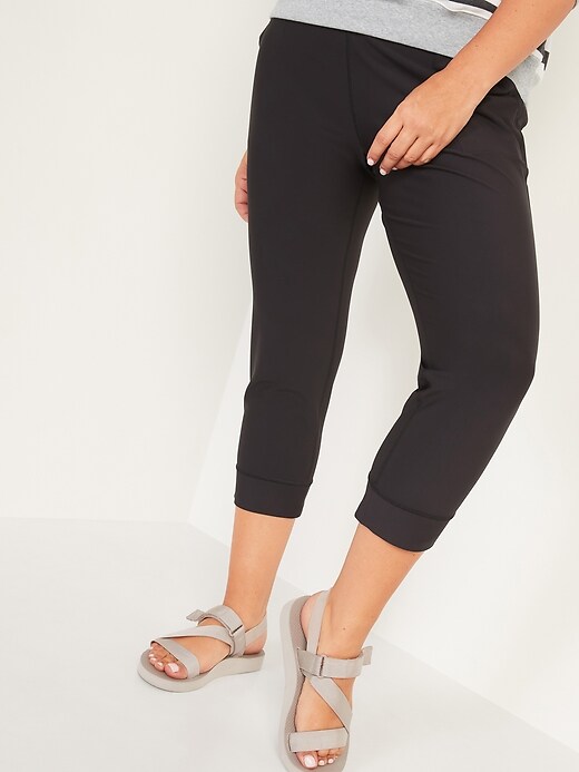 Image number 5 showing, High-Waisted PowerSoft Crop Jogger Pants