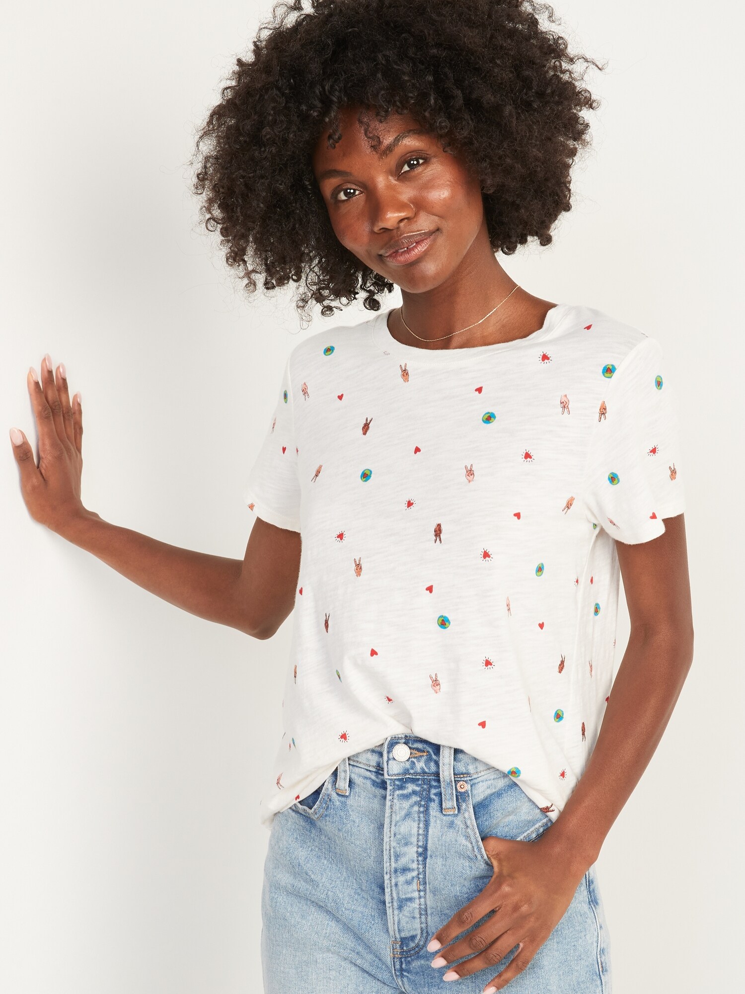 EveryWear Printed Slub-Knit T-Shirt for 