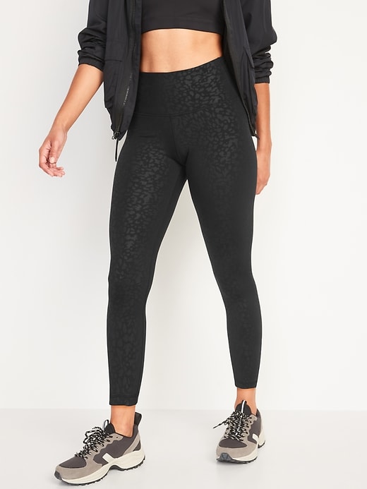 High-Waisted PowerPress Crop Leggings 