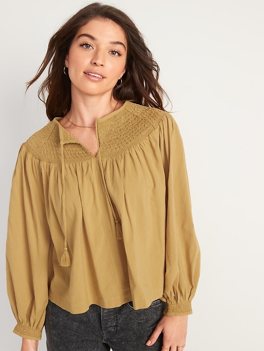 old navy yellow blouse