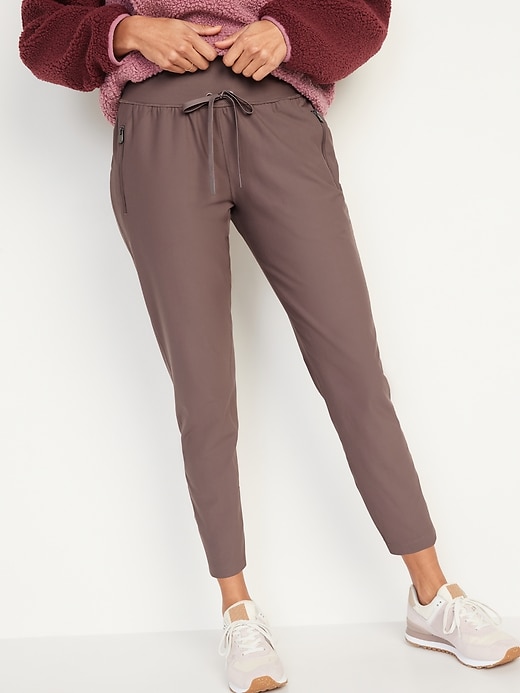 Image number 1 showing, High-Waisted PowerSoft Jogger Pants for Women