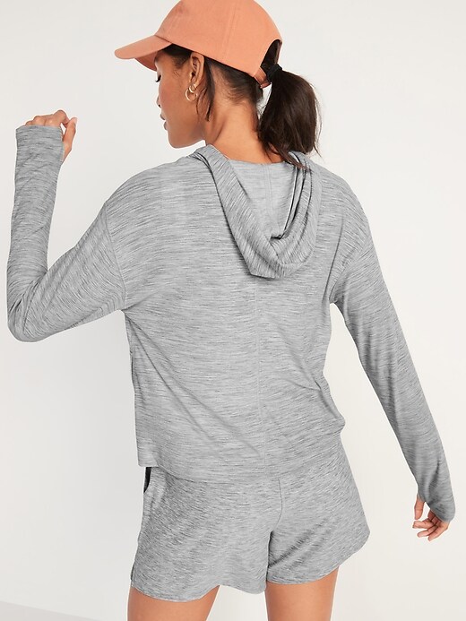 Image number 2 showing, Breathe ON Slub-Knit Pullover Hoodie for Women