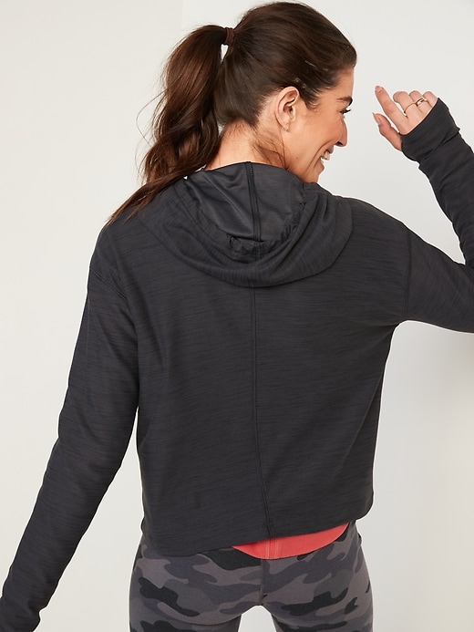Image number 2 showing, Breathe ON Slub-Knit Pullover Hoodie for Women