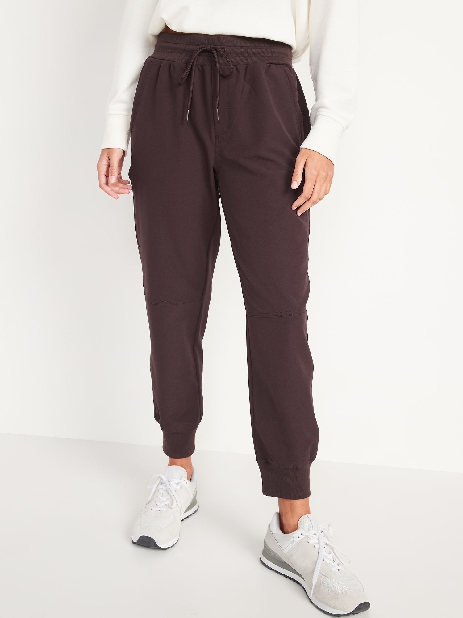 High-Waisted StretchTech Water-Repellent Cropped Jogger Pants