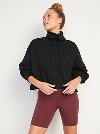 Oversized Mock-Neck Sweatshirt