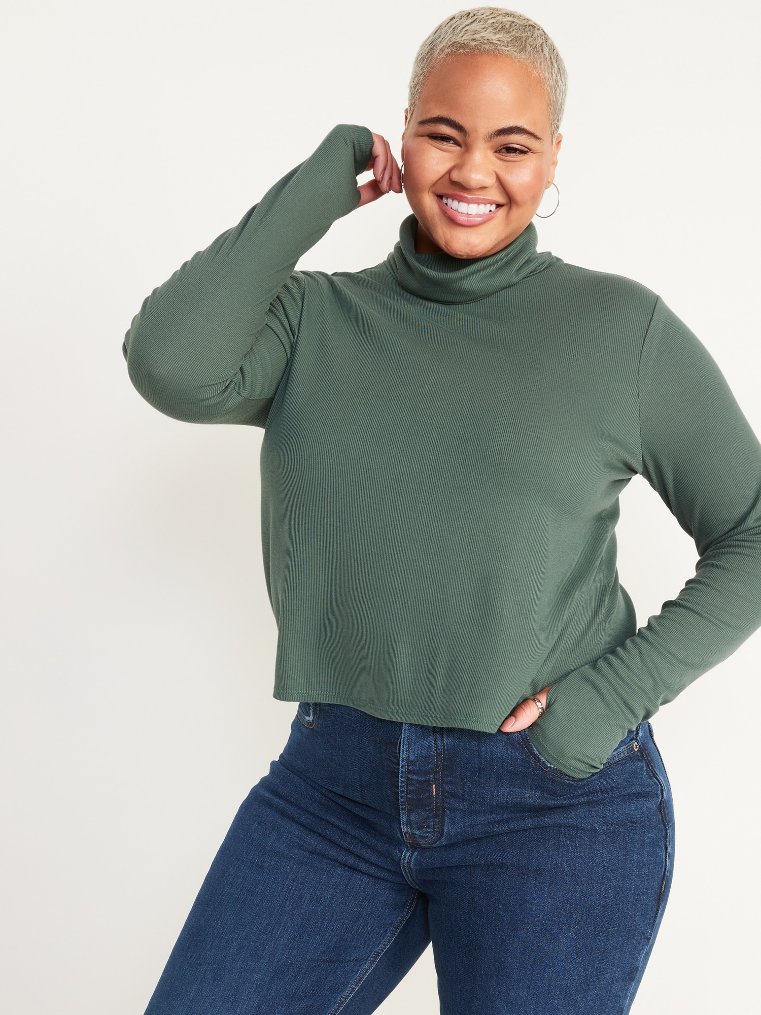 old navy ribbed turtleneck