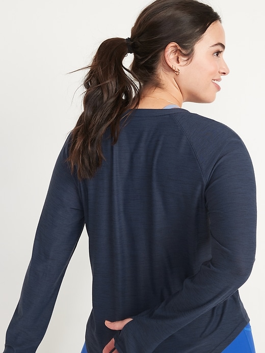 Image number 5 showing, Long-Sleeve Breathe ON Slub-Knit T-Shirt