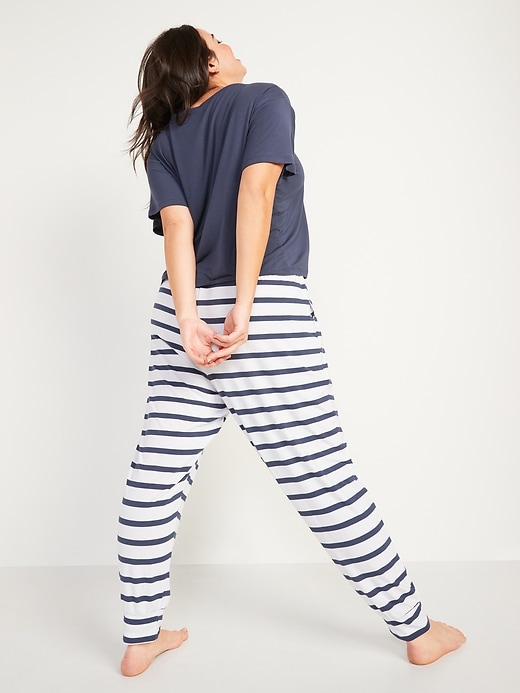 Image number 6 showing, High-Waisted Sunday Sleep Ultra-Soft Jogger Pajama Pants