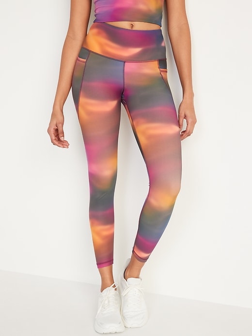 Image number 1 showing, High-Waisted PowerSoft 7/8 Leggings