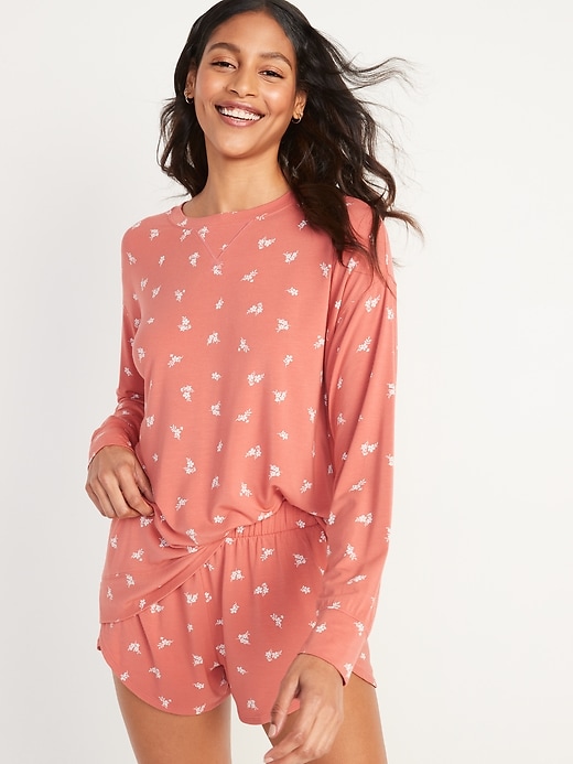 Image number 1 showing, Sunday Sleep Long-Sleeve Pajama Tunic Top