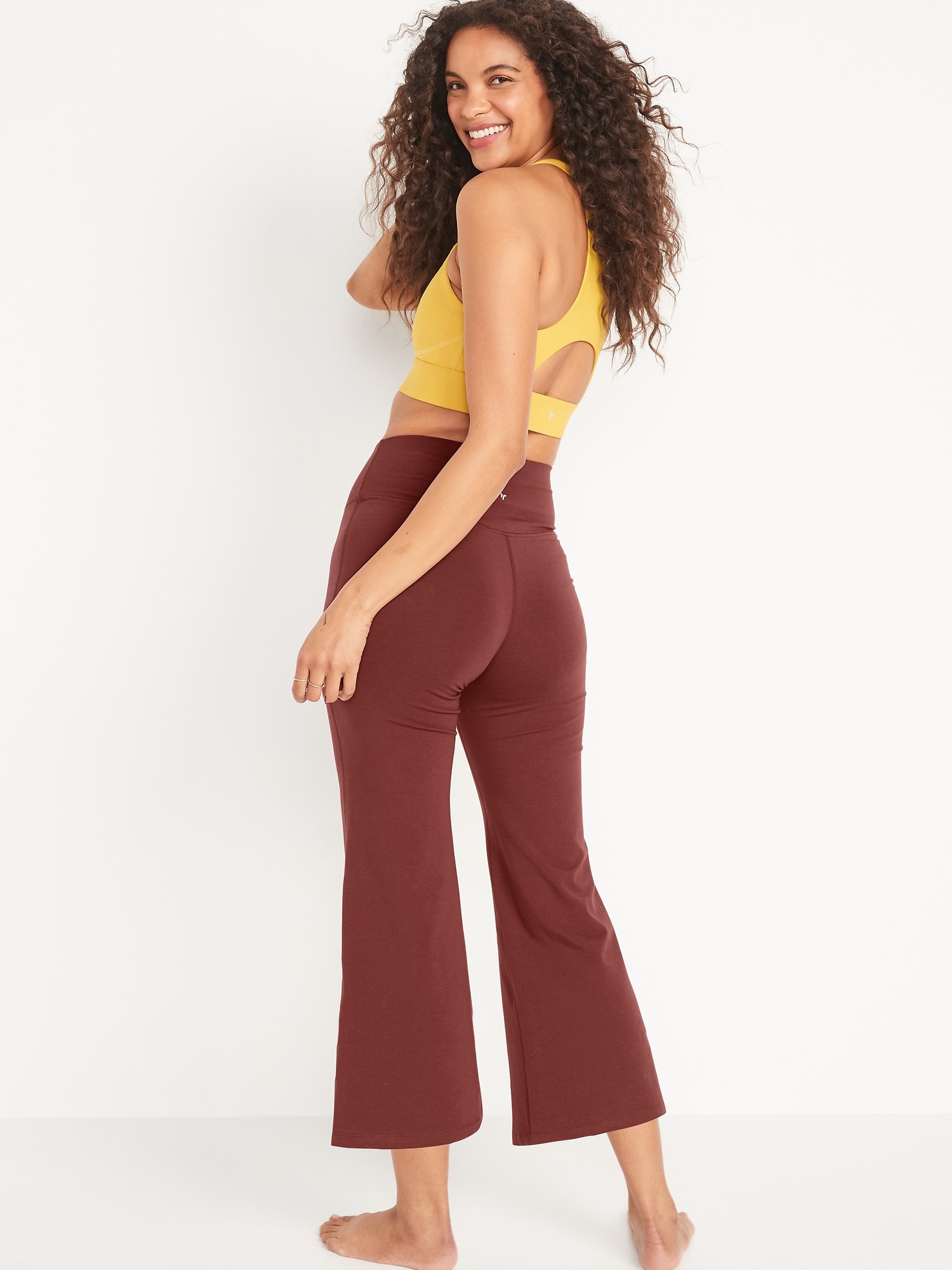Old Navy - PowerChill High-Waisted Cropped Wide-Leg Performance