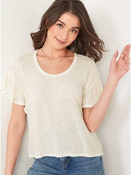 old navy linen tee