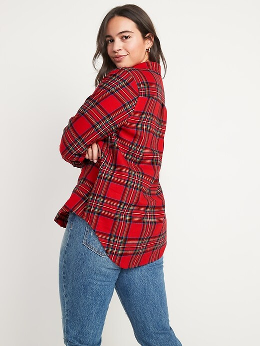 Image number 6 showing, Long-Sleeve Plaid Flannel Shirt