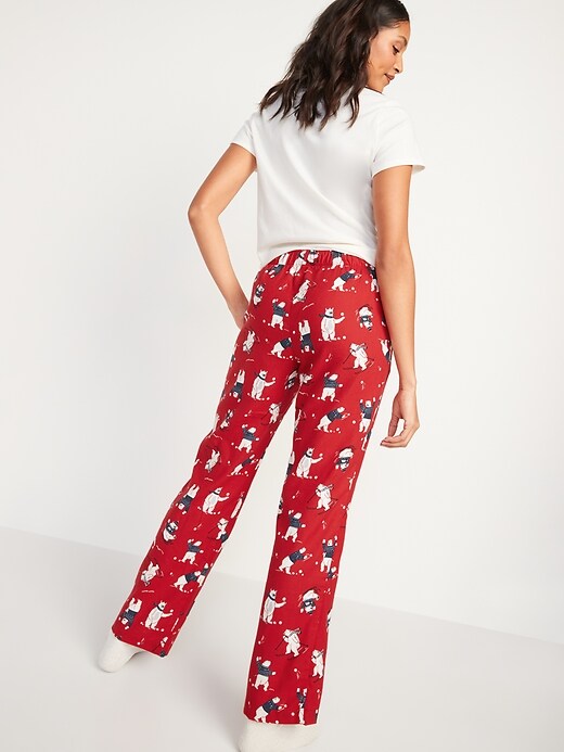 Matching Printed Flannel Pajama Pants 