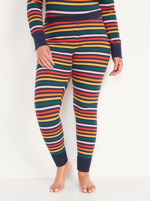 Image number 5 showing, Matching Printed Thermal-Knit Pajama Leggings