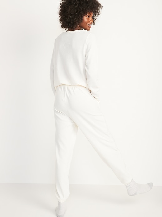 Image number 2 showing, High-Waisted Thermal Jogger Lounge Pants for Women