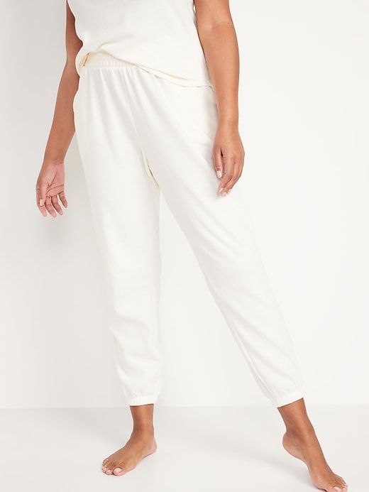 Image number 5 showing, High-Waisted Thermal Jogger Lounge Pants for Women