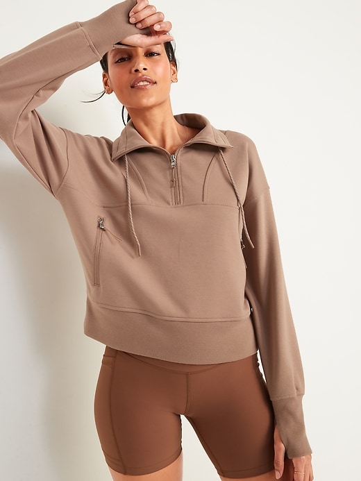 Image number 1 showing, Dynamic Fleece Half Zip Sweatshirt