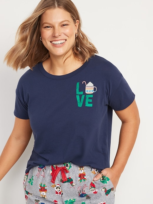 Image number 5 showing, Matching Holiday Graphic T-Shirt for Women