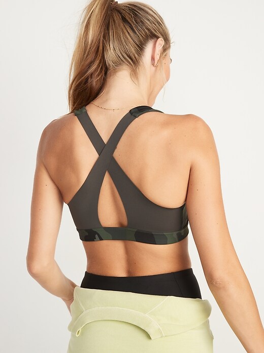 Image number 2 showing, Medium Support PowerSoft Cross-Back Cutout Sports Bra for Women XS-XXL