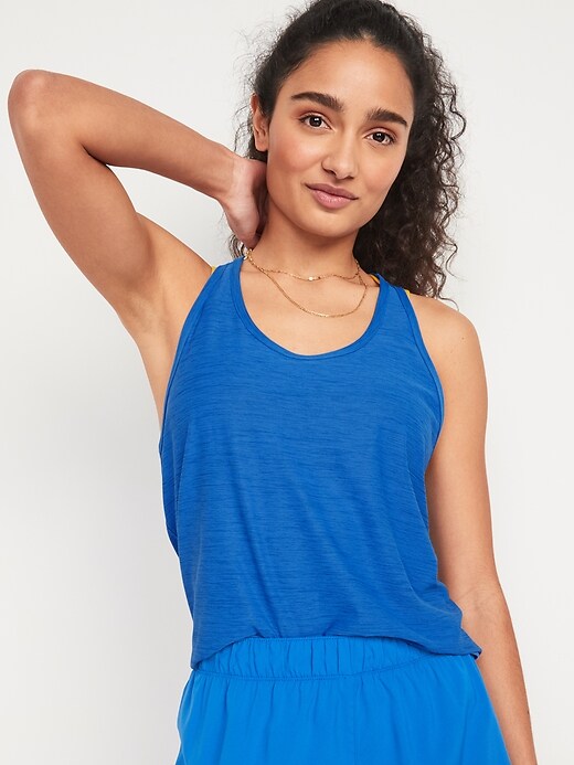 Old Navy Breathe ON Slub-Knit Racerback Tank for Women. 1