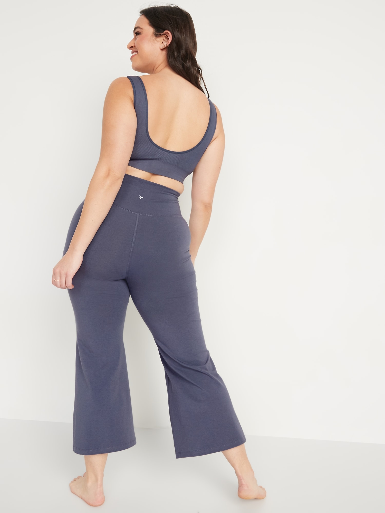 Old Navy Extra High-Waisted PowerChill Cropped Wide-Leg Yoga Pants