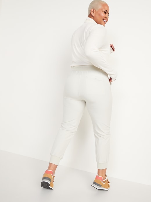 Image number 6 showing, High-Waisted StretchTech Water-Repellent Cropped Jogger Pants for Women