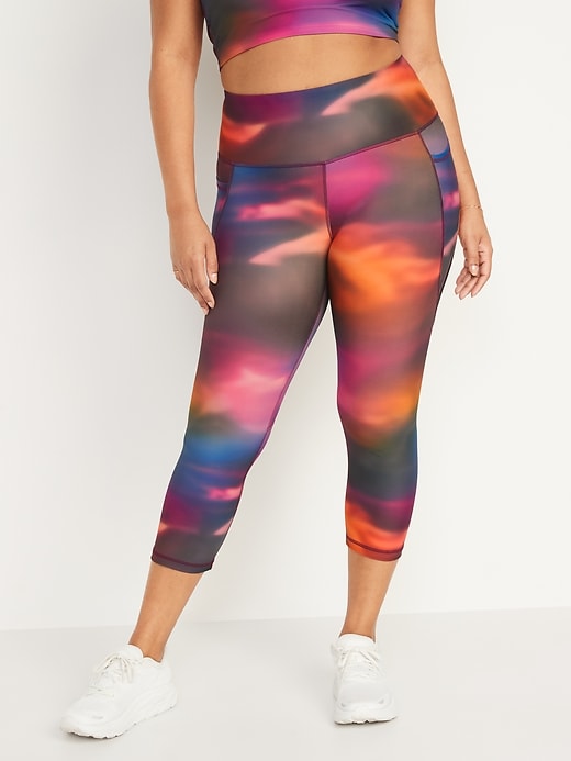 Image number 5 showing, High-Waisted PowerSoft Crop Leggings for Women