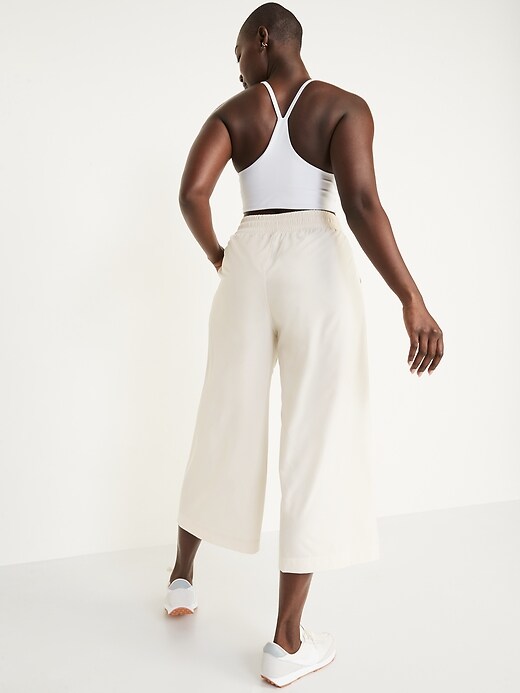 Image number 6 showing, Extra High-Waisted StretchTech Cropped Wide-Leg Pants