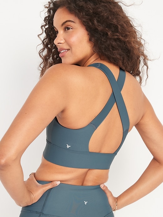 Old Navy Medium Support Powersoft Cutout Sports Bra for Women 2X-4X -  ShopStyle