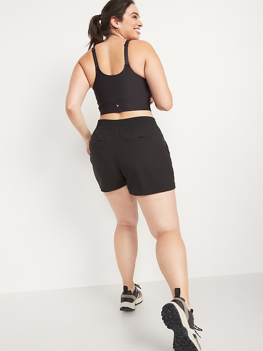 Image number 6 showing, High-Waisted StretchTech Shorts -- 3.5-inch inseam