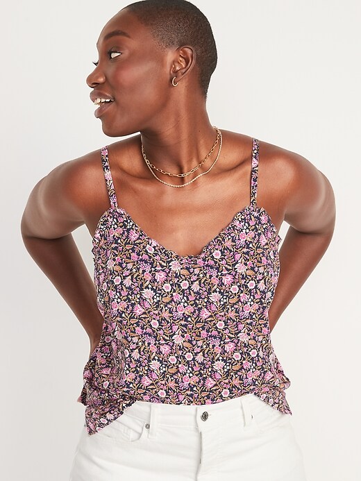Ruffle-Trimmed Cami Blouse | Old Navy