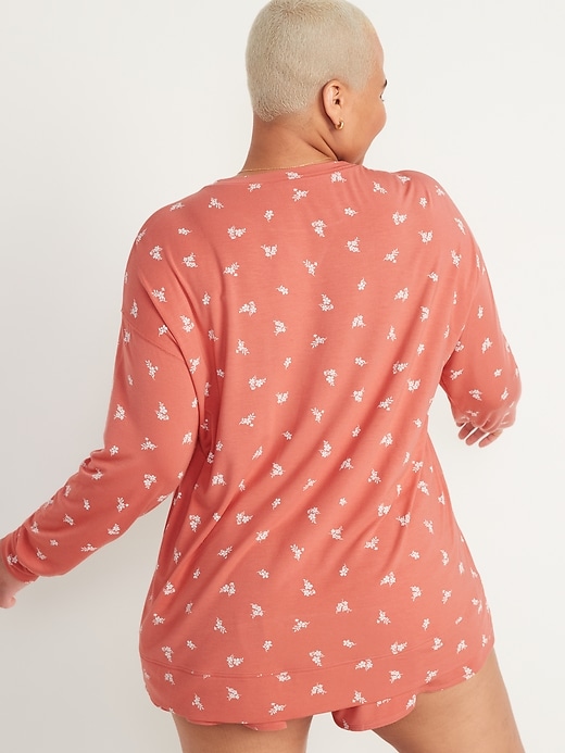 Image number 6 showing, Sunday Sleep Long-Sleeve Pajama Tunic Top