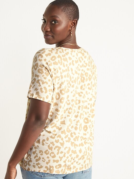 Image number 6 showing, Short-Sleeve Luxe Printed T-Shirt for Women