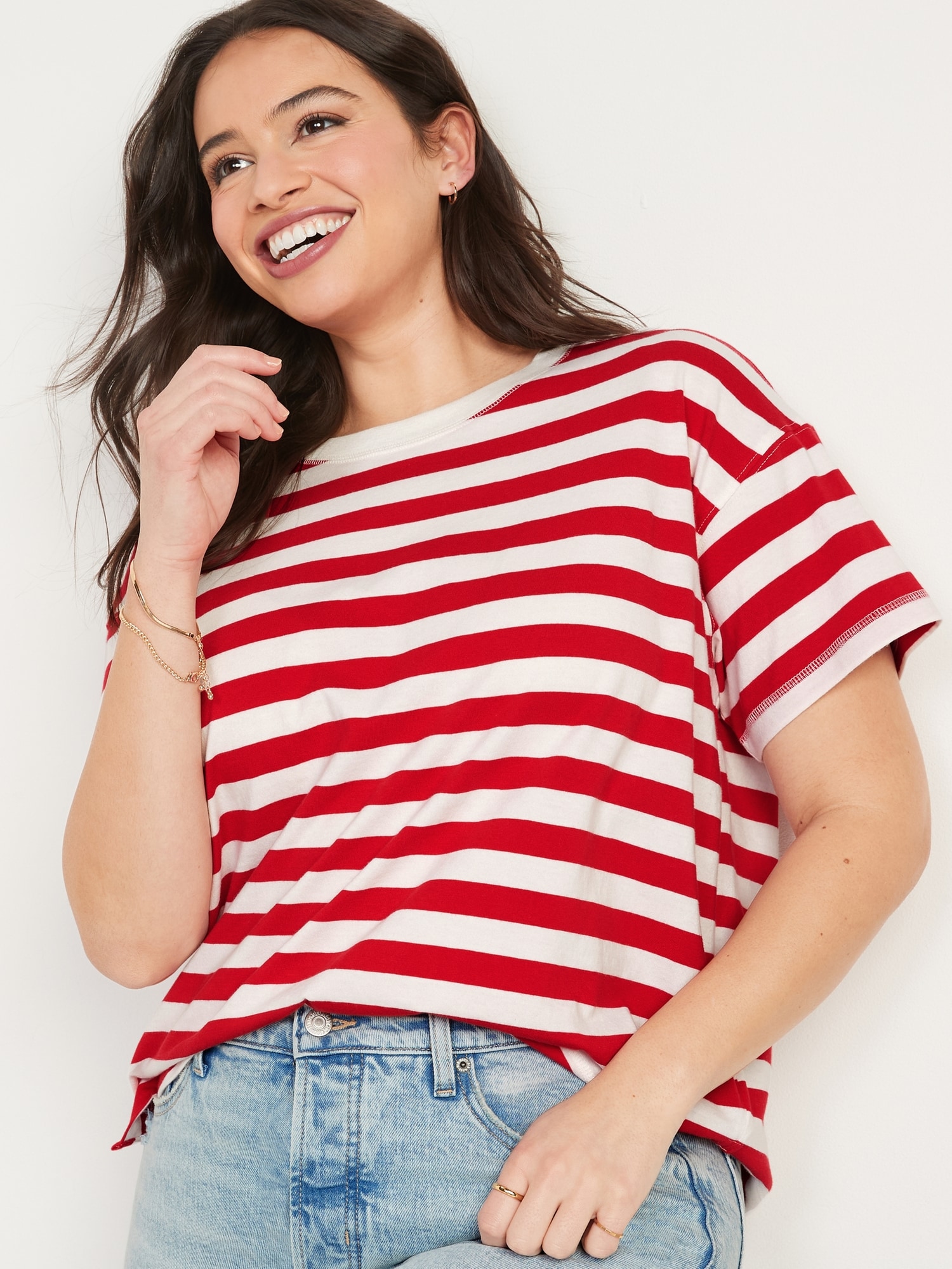 Vintage Loose Striped Easy T-Shirt | Old Navy