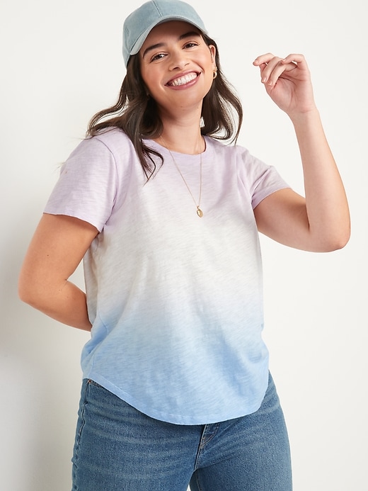 Image number 5 showing, EveryWear Printed Slub-Knit T-Shirt for Women