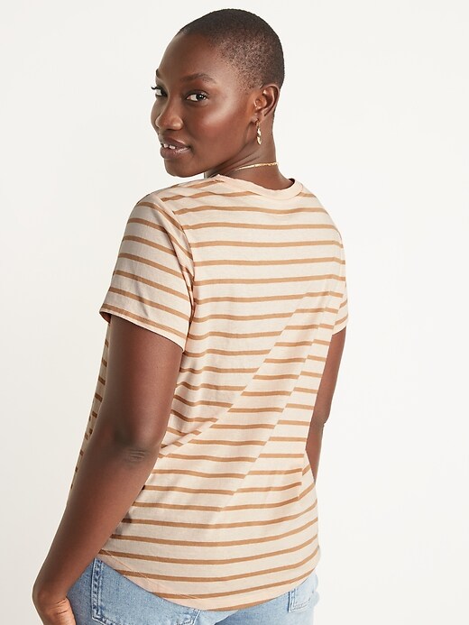 Image number 6 showing, EveryWear Striped Crew-Neck T-Shirt for Women