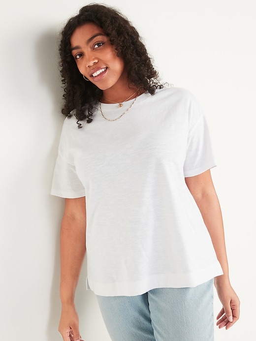 Image number 5 showing, Short-Sleeve Vintage Easy T-Shirt for Women