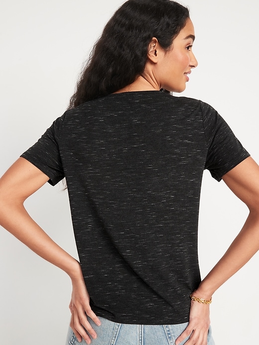 Image number 2 showing, Luxe Crew-Neck T-Shirt for Women
