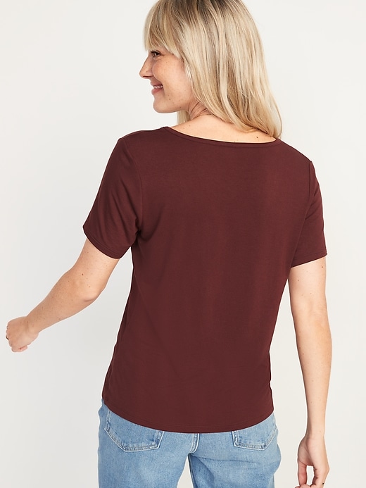 Image number 2 showing, Luxe V-Neck T-Shirt