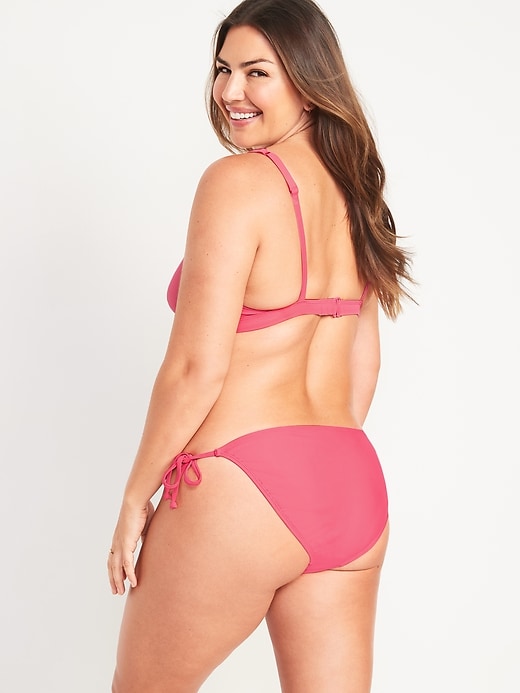 Image number 6 showing, Low-Rise String Bikini Swim Bottoms