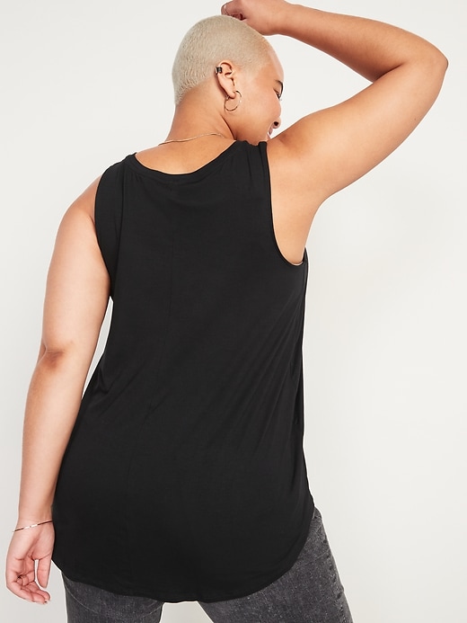 Image number 6 showing, Luxe High-Neck Swing Tank Top for Women